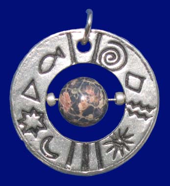 Amulett mit LEOPARDENJASPIS