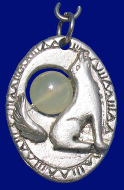 Indianer-Amulett WOLF-SERPENTIN
